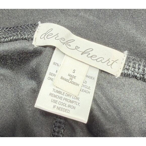 Derek Heart Women's High Waist Active Bike Shorts, Inseam 8", Black, Small - Picture 4 of 6